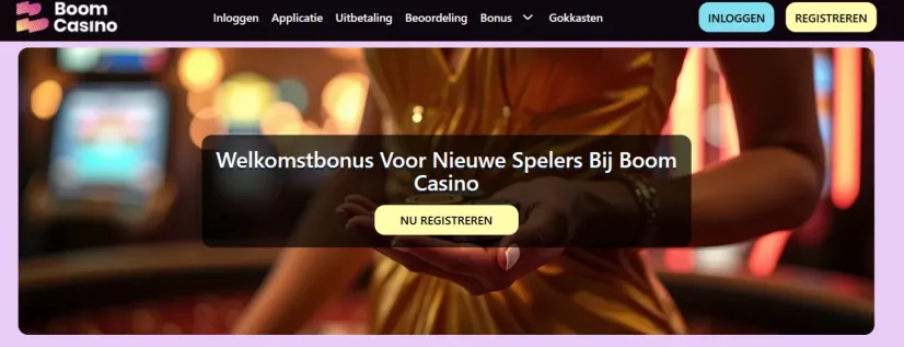Boom Casino – 100% tot €250 bonus en 100 Gratis Spins welkomstaanbieding
